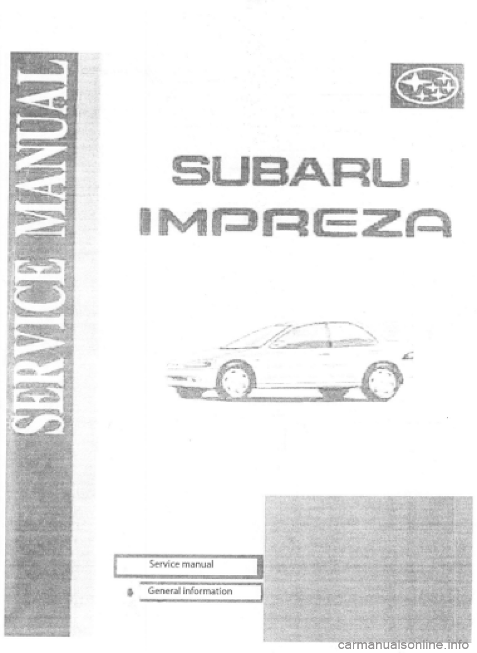SUBARU IMPREZA 1997  Workshop Manual 