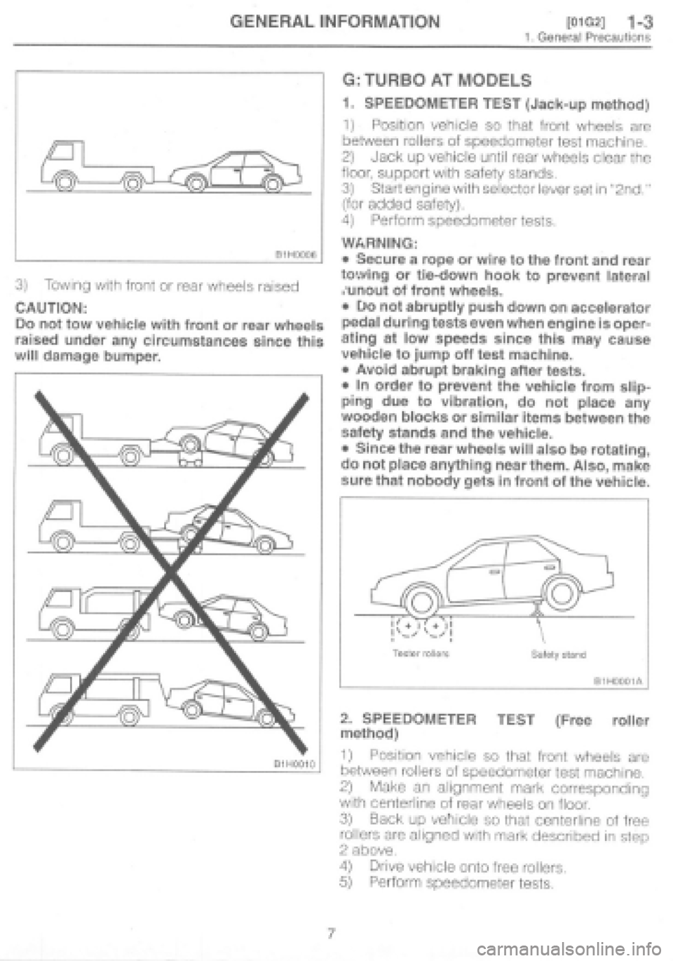 SUBARU IMPREZA 1997  Workshop Manual 