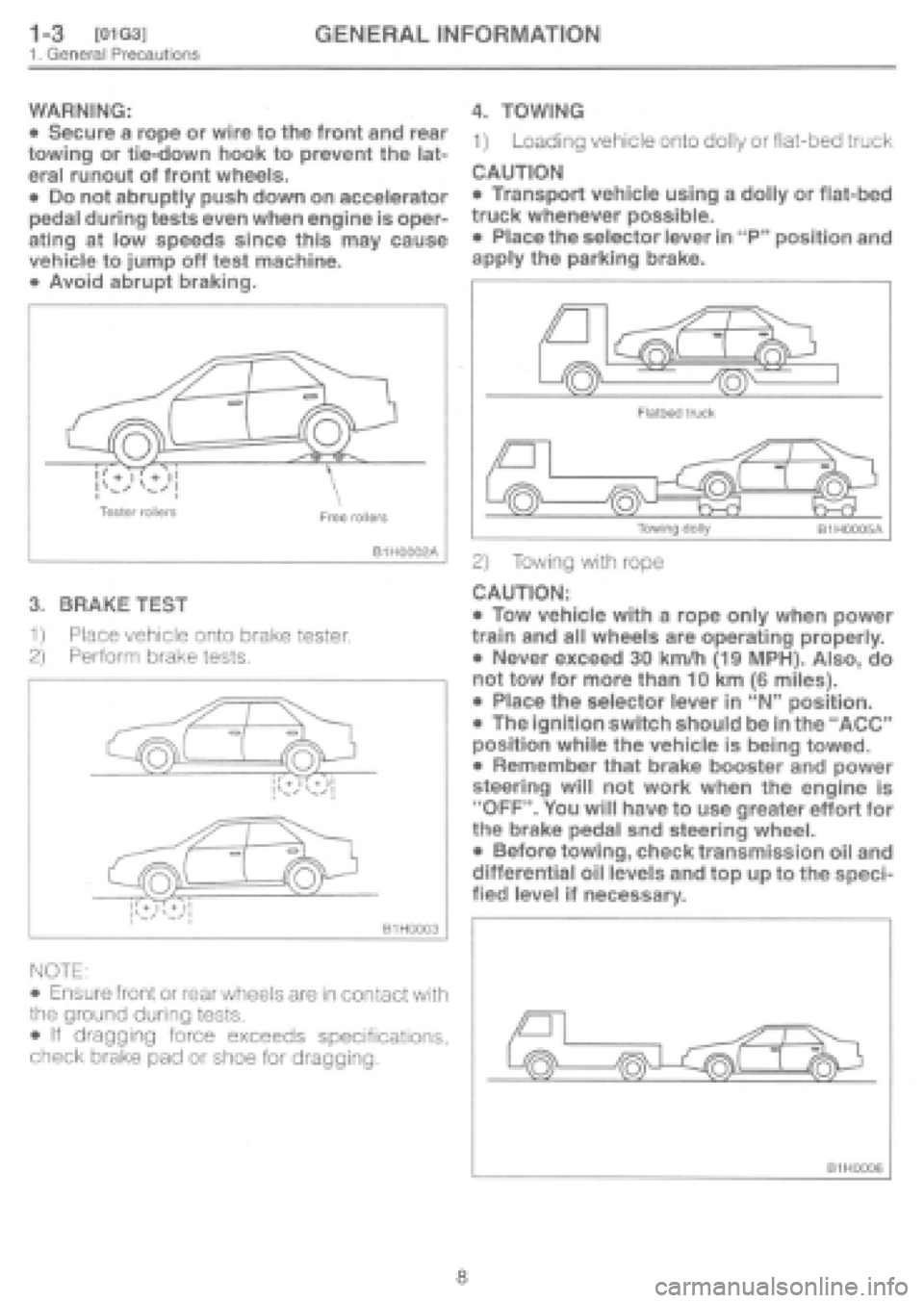 SUBARU IMPREZA 1997  Workshop Manual 