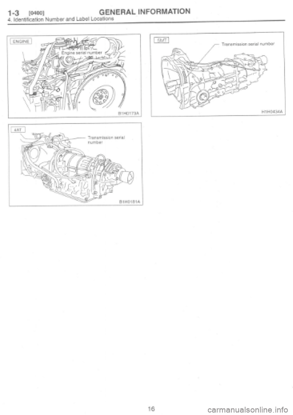 SUBARU IMPREZA 1997  Workshop Manual 