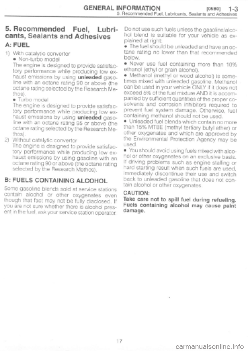 SUBARU IMPREZA 1997  Workshop Manual 