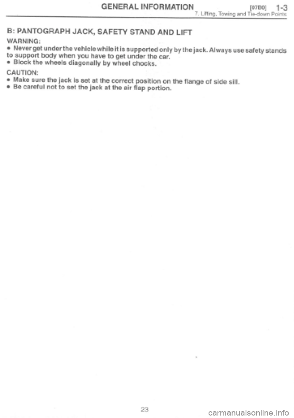 SUBARU IMPREZA 1997  Workshop Manual 