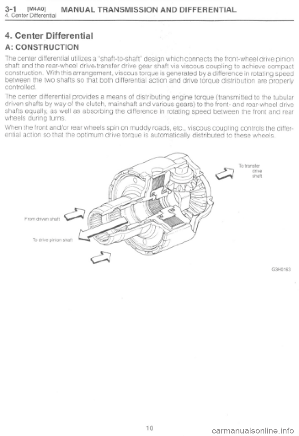 SUBARU IMPREZA 1997  Workshop Manual 