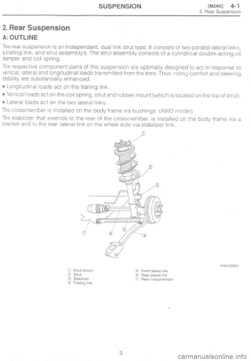 SUBARU IMPREZA 1997  Workshop Manual 