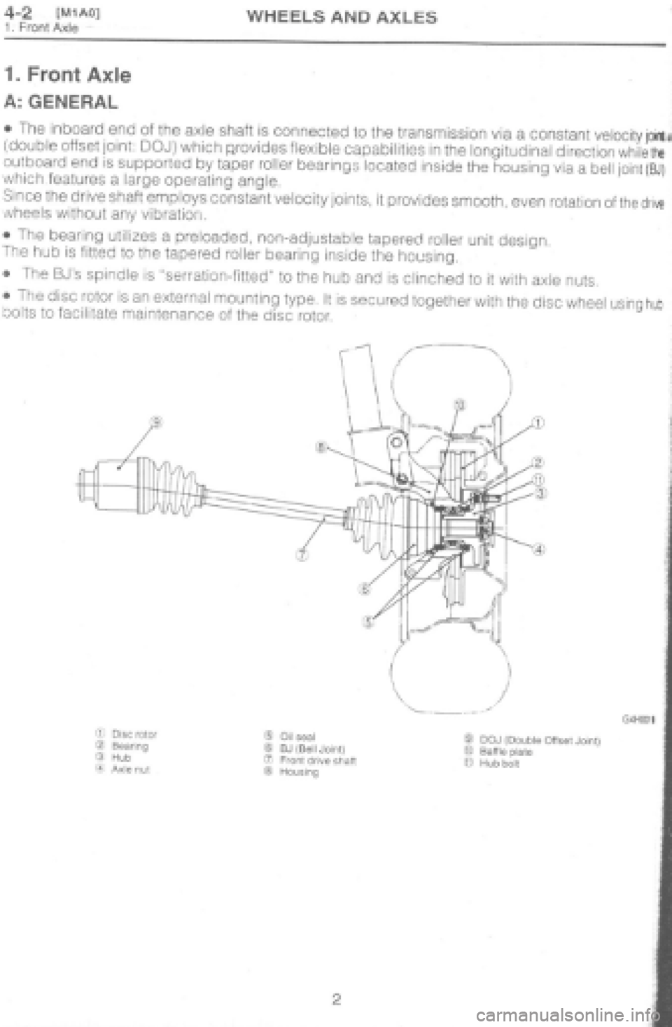 SUBARU IMPREZA 1997  Workshop Manual 