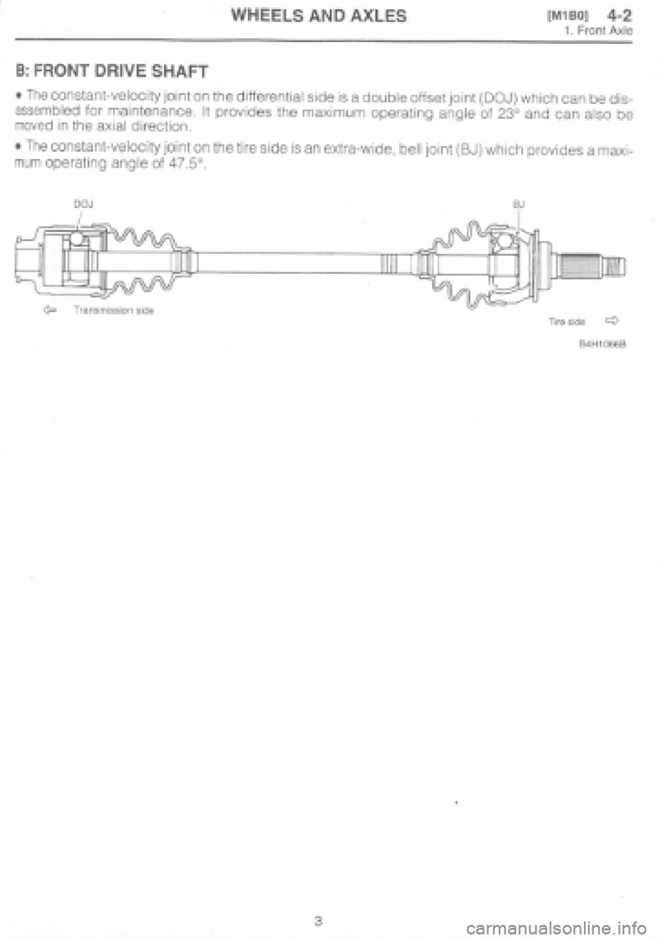 SUBARU IMPREZA 1997  Workshop Manual 