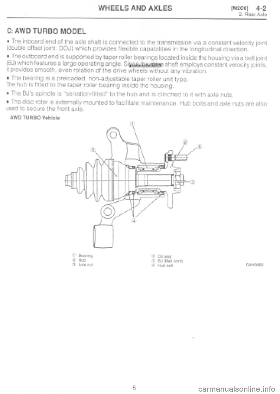 SUBARU IMPREZA 1997  Workshop Manual 