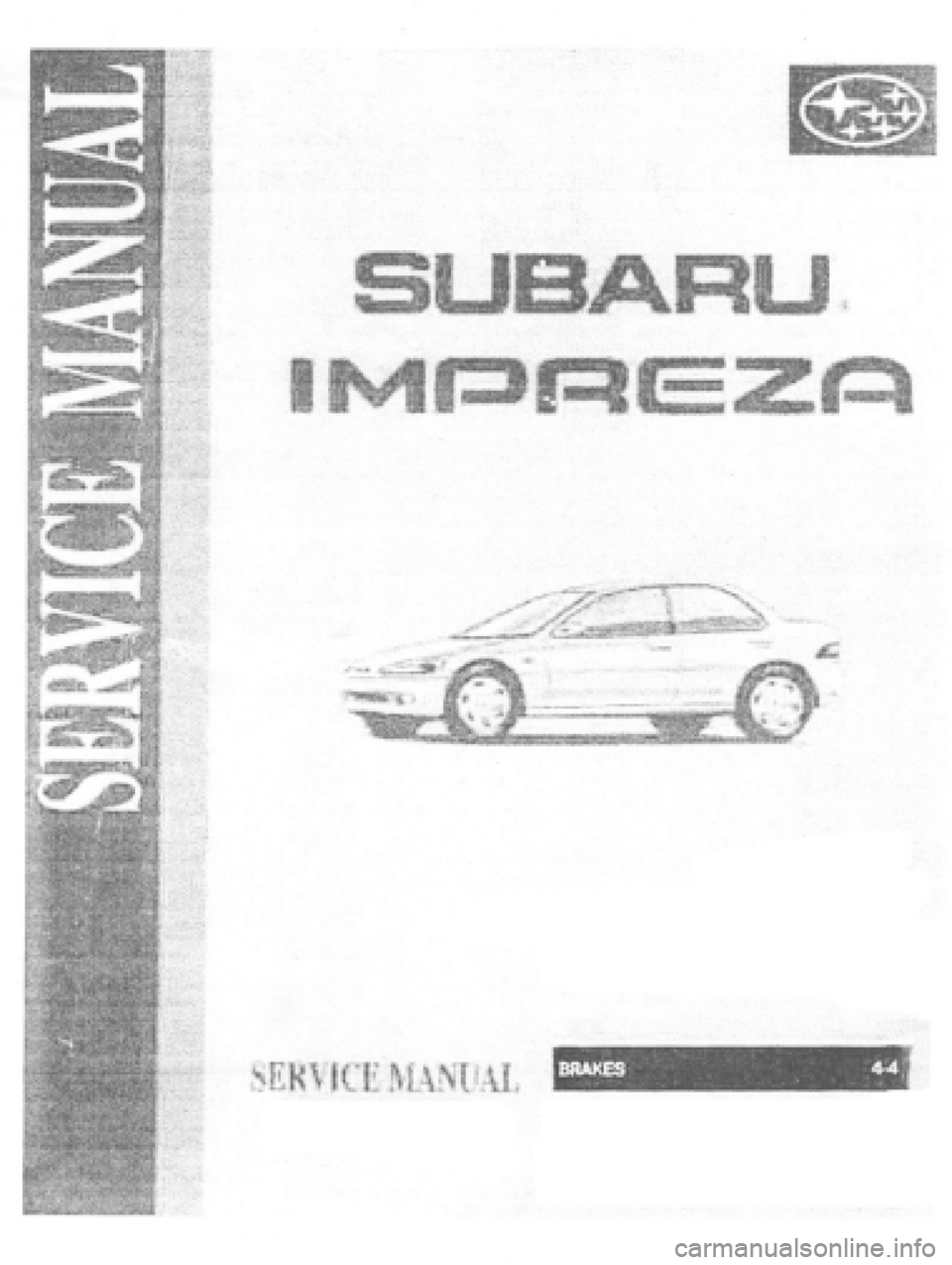 SUBARU IMPREZA 1997  Workshop Manual 