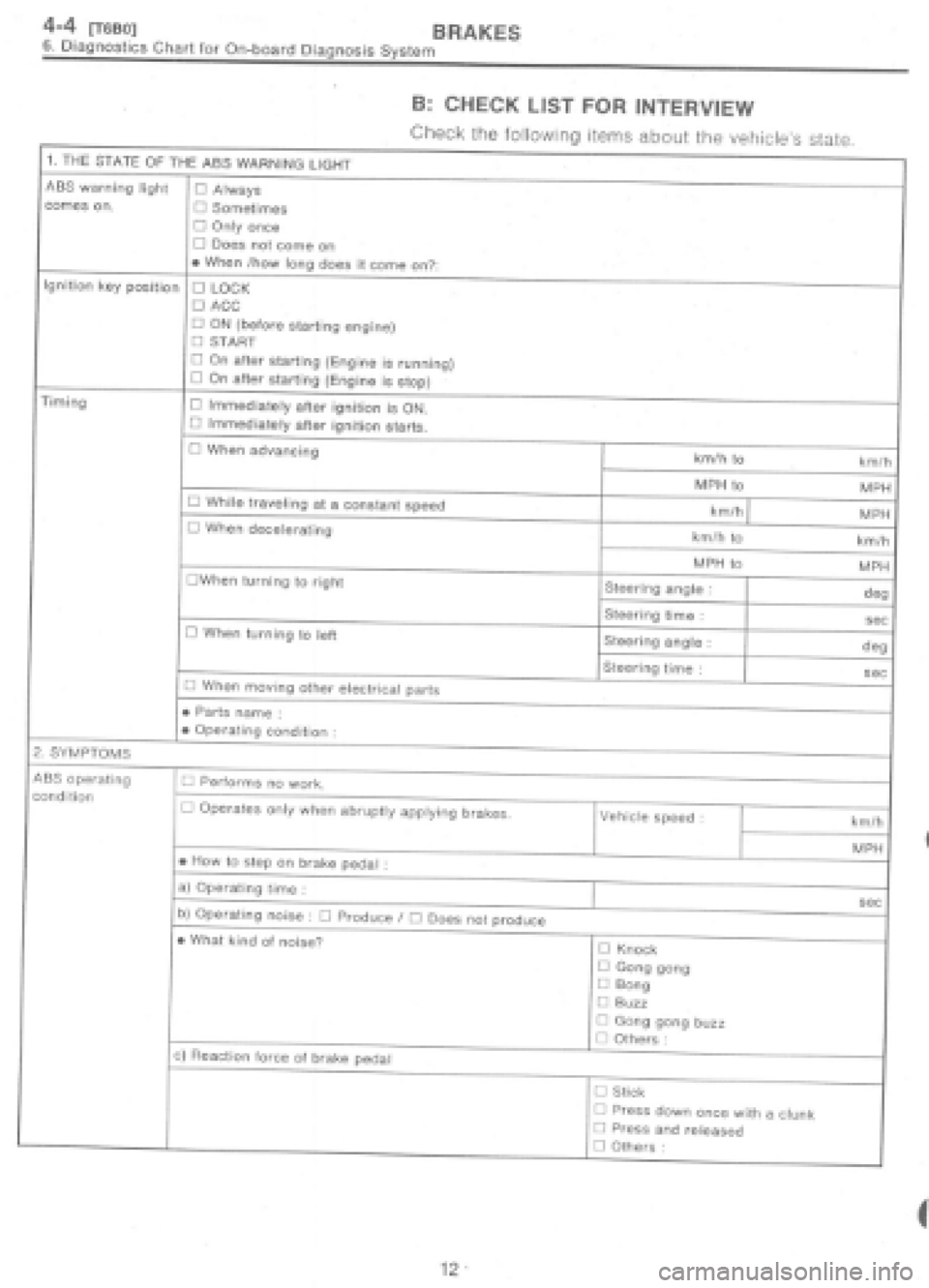 SUBARU IMPREZA 1997  Workshop Manual 