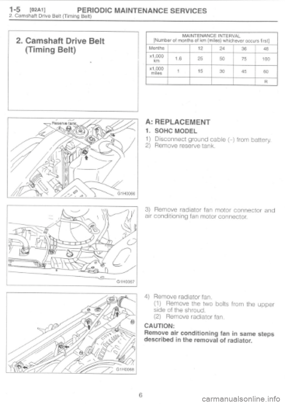 SUBARU IMPREZA 1997  Workshop Manual 