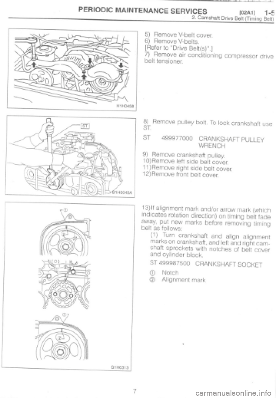 SUBARU IMPREZA 1997  Workshop Manual 