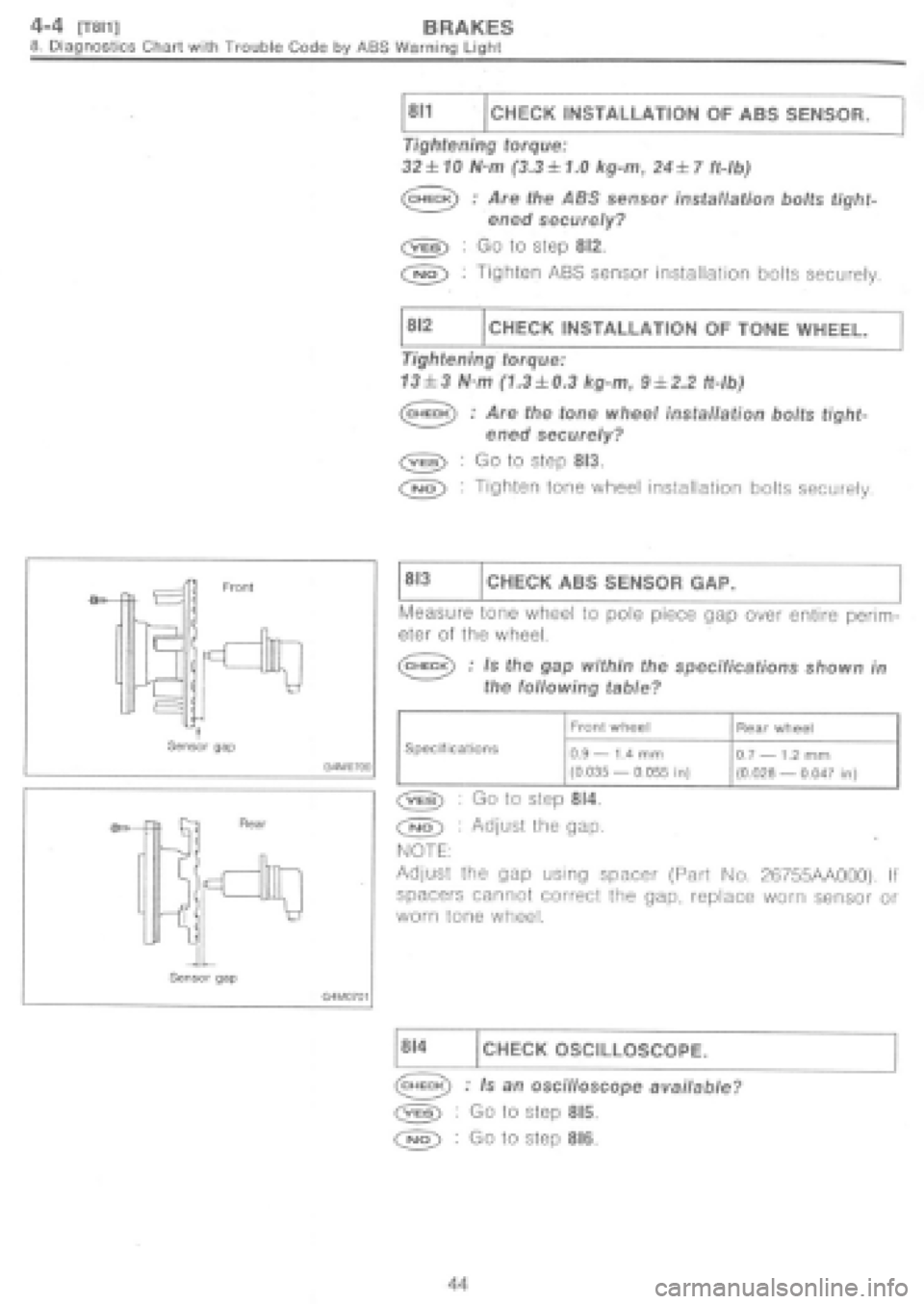 SUBARU IMPREZA 1997  Workshop Manual 