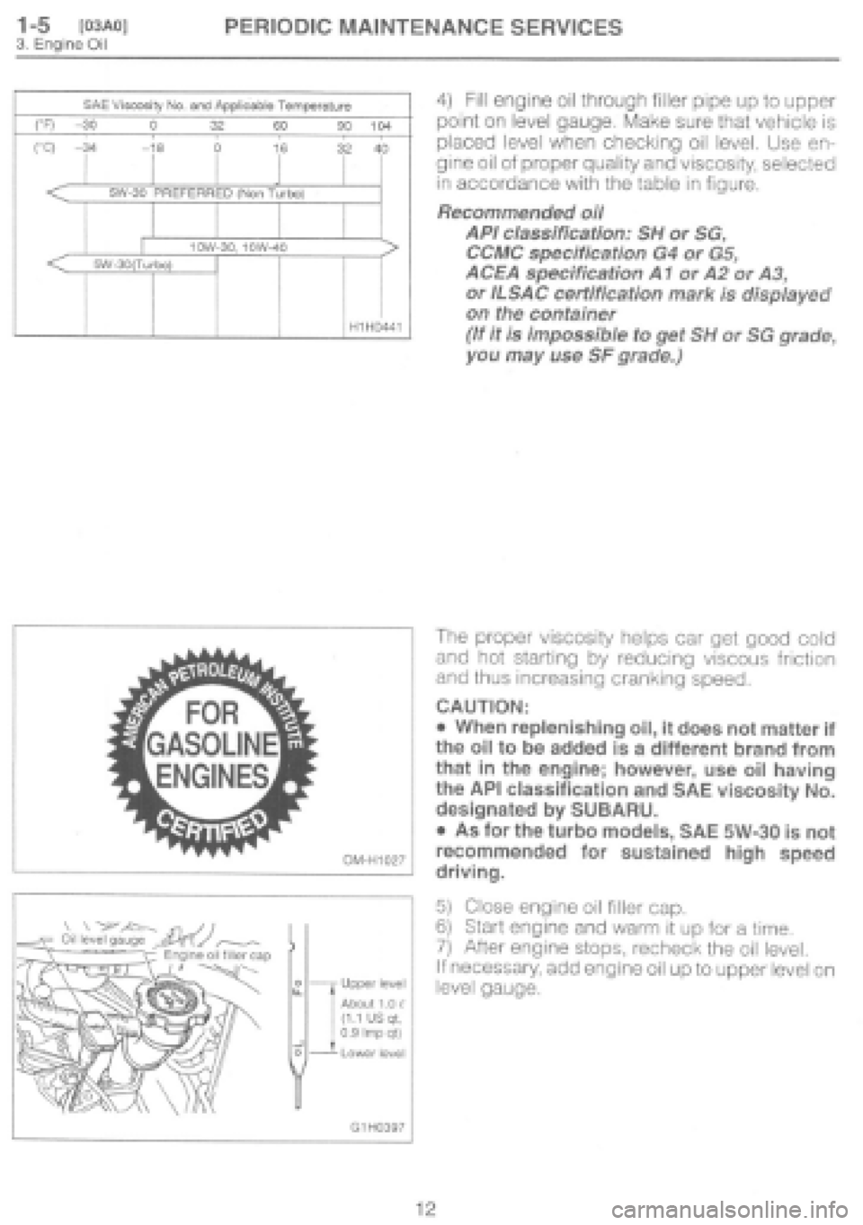 SUBARU IMPREZA 1997  Workshop Manual 