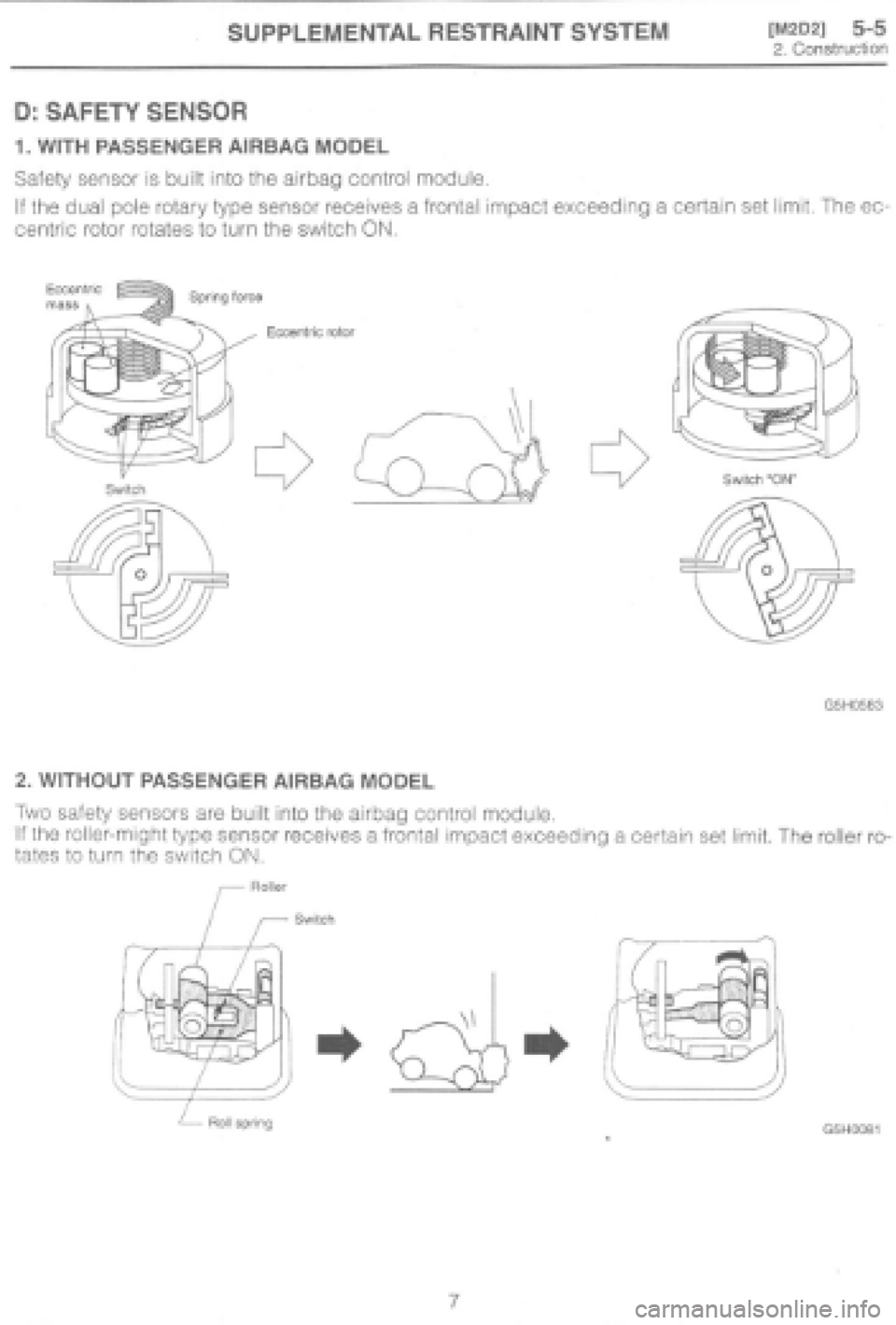 SUBARU IMPREZA 1997  Workshop Manual 