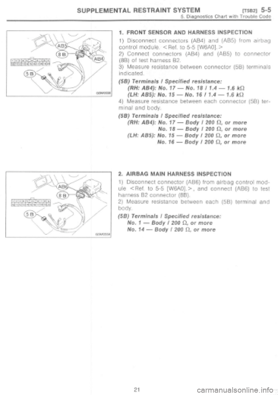 SUBARU IMPREZA 1997  Workshop Manual 