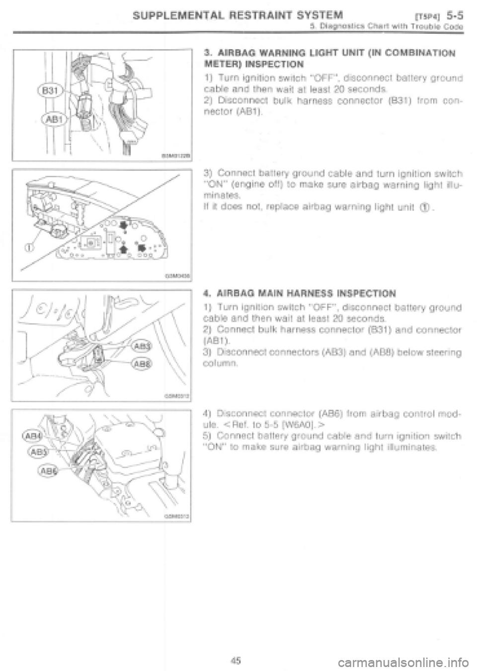 SUBARU IMPREZA 1997  Workshop Manual 