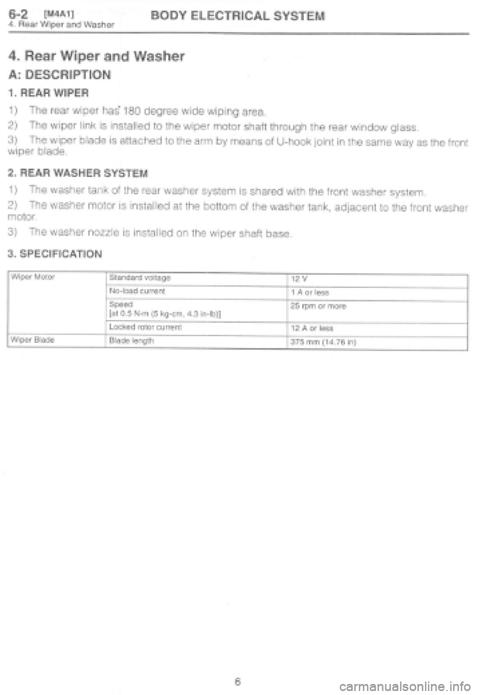SUBARU IMPREZA 1997  Workshop Manual 