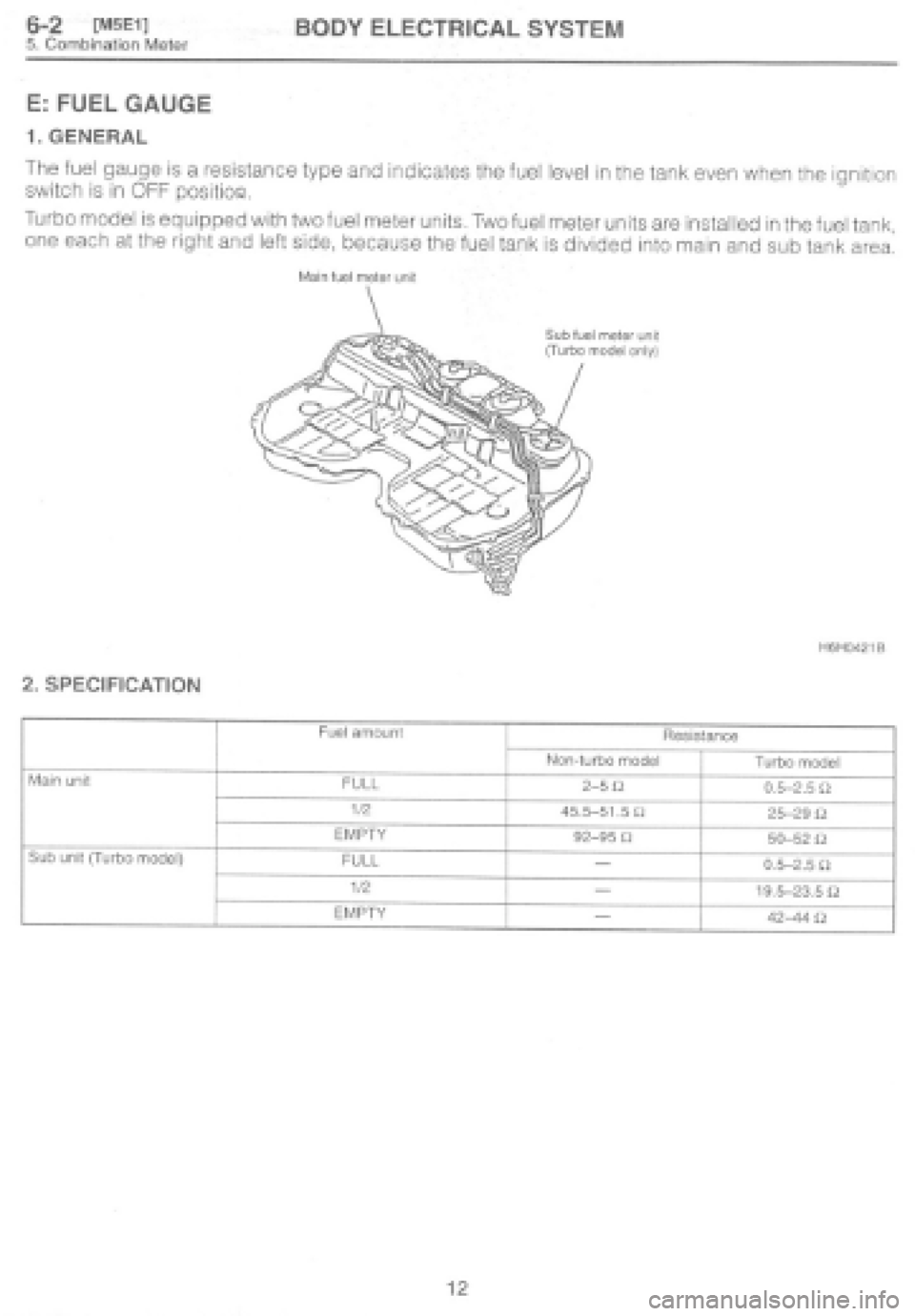 SUBARU IMPREZA 1997  Workshop Manual 