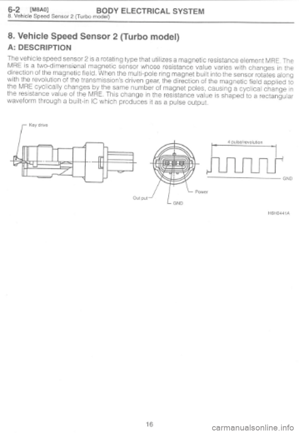 SUBARU IMPREZA 1997  Workshop Manual 