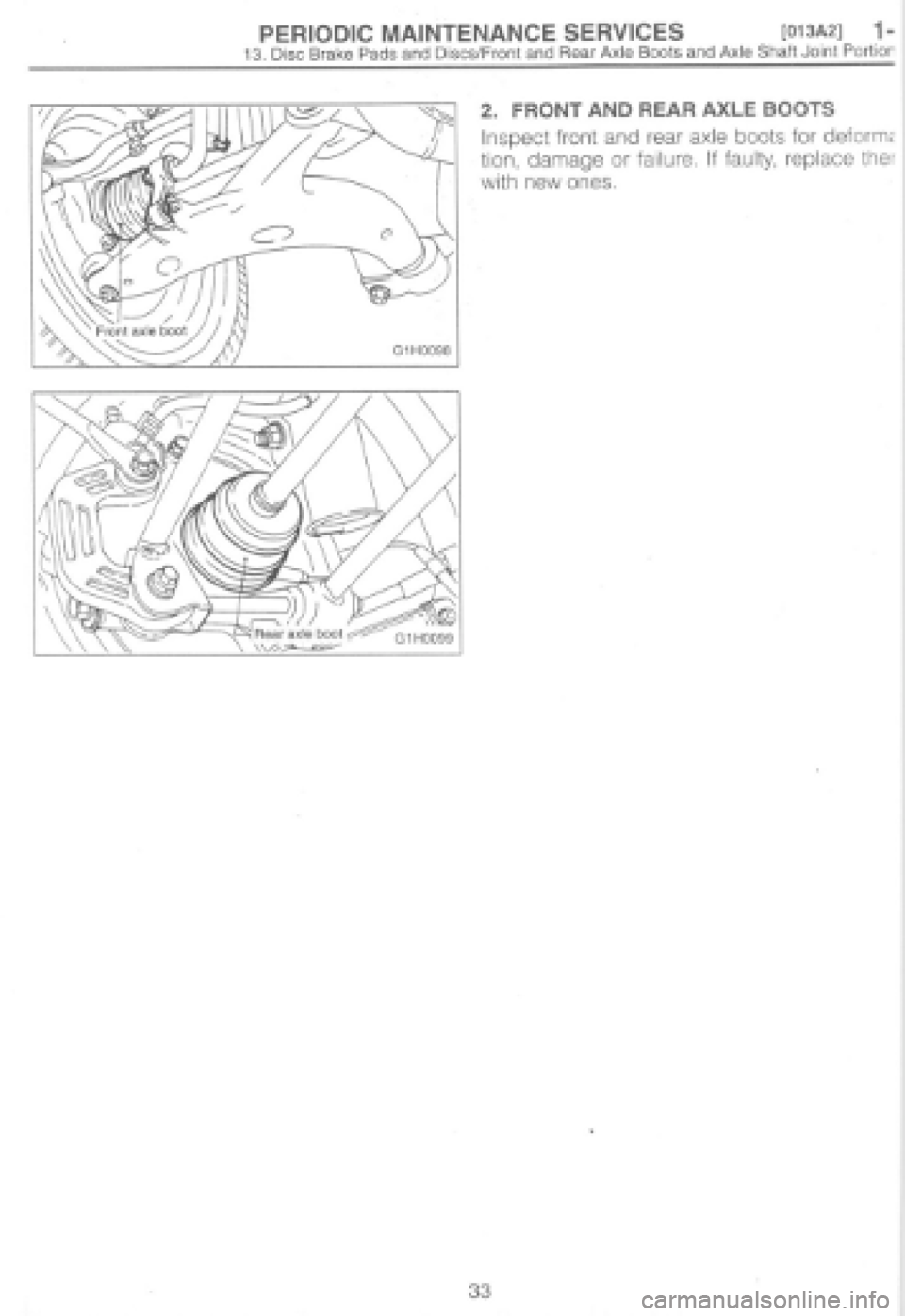 SUBARU IMPREZA 1997  Workshop Manual 