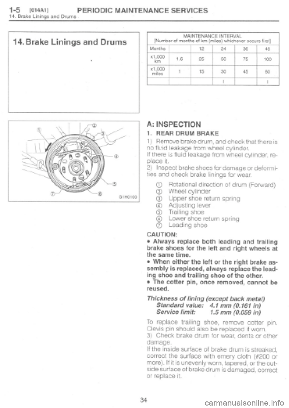 SUBARU IMPREZA 1997  Workshop Manual 