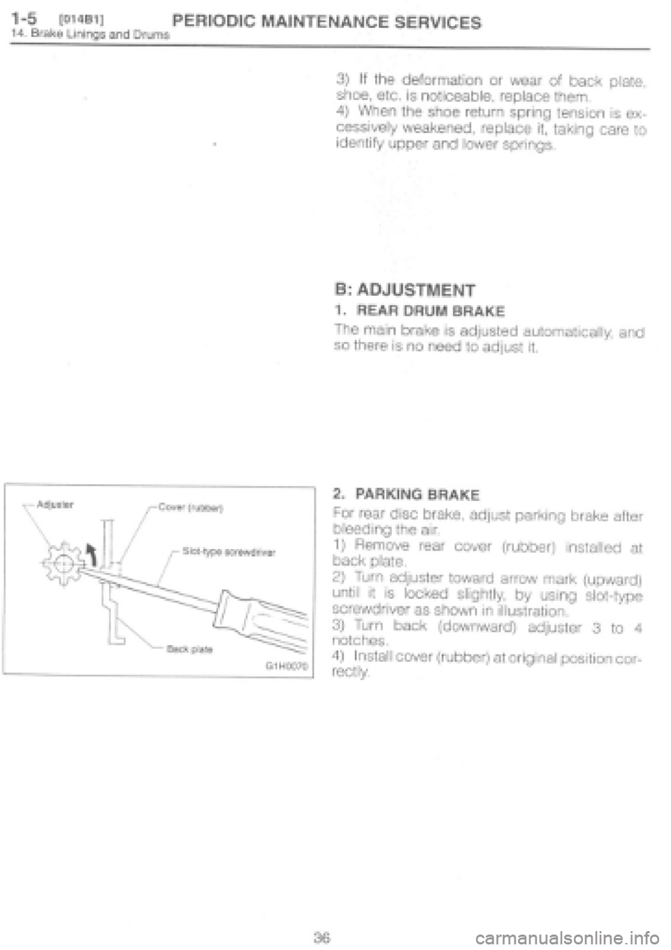 SUBARU IMPREZA 1997  Workshop Manual 