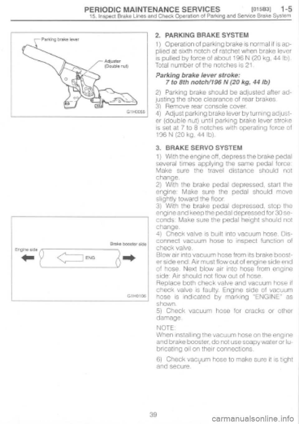 SUBARU IMPREZA 1997  Workshop Manual 