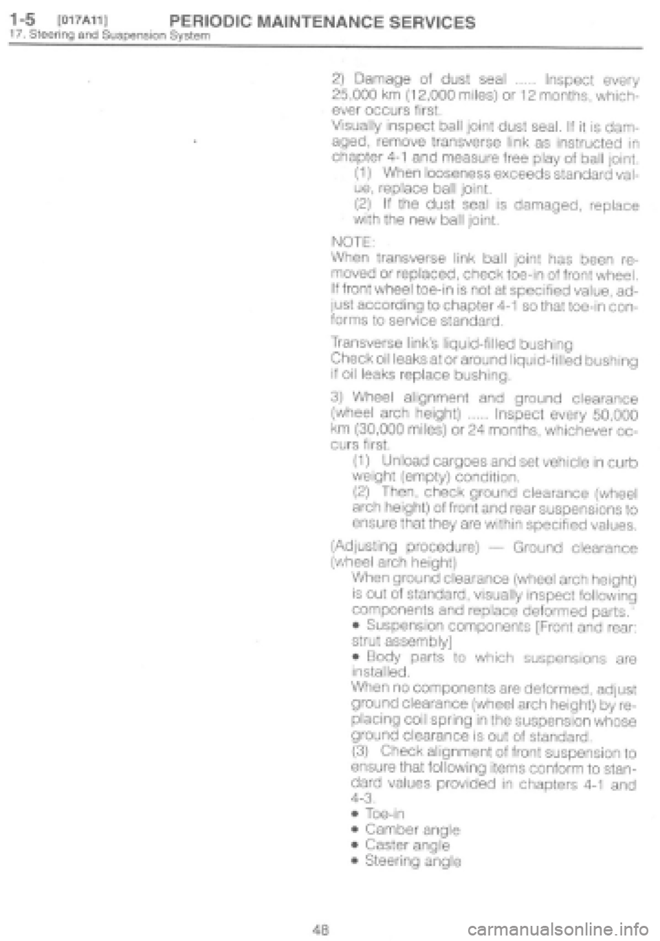 SUBARU IMPREZA 1997  Workshop Manual 