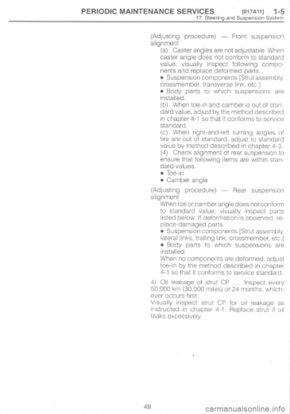 SUBARU IMPREZA 1997  Workshop Manual 