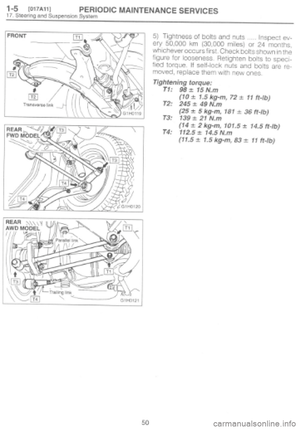 SUBARU IMPREZA 1997  Workshop Manual 