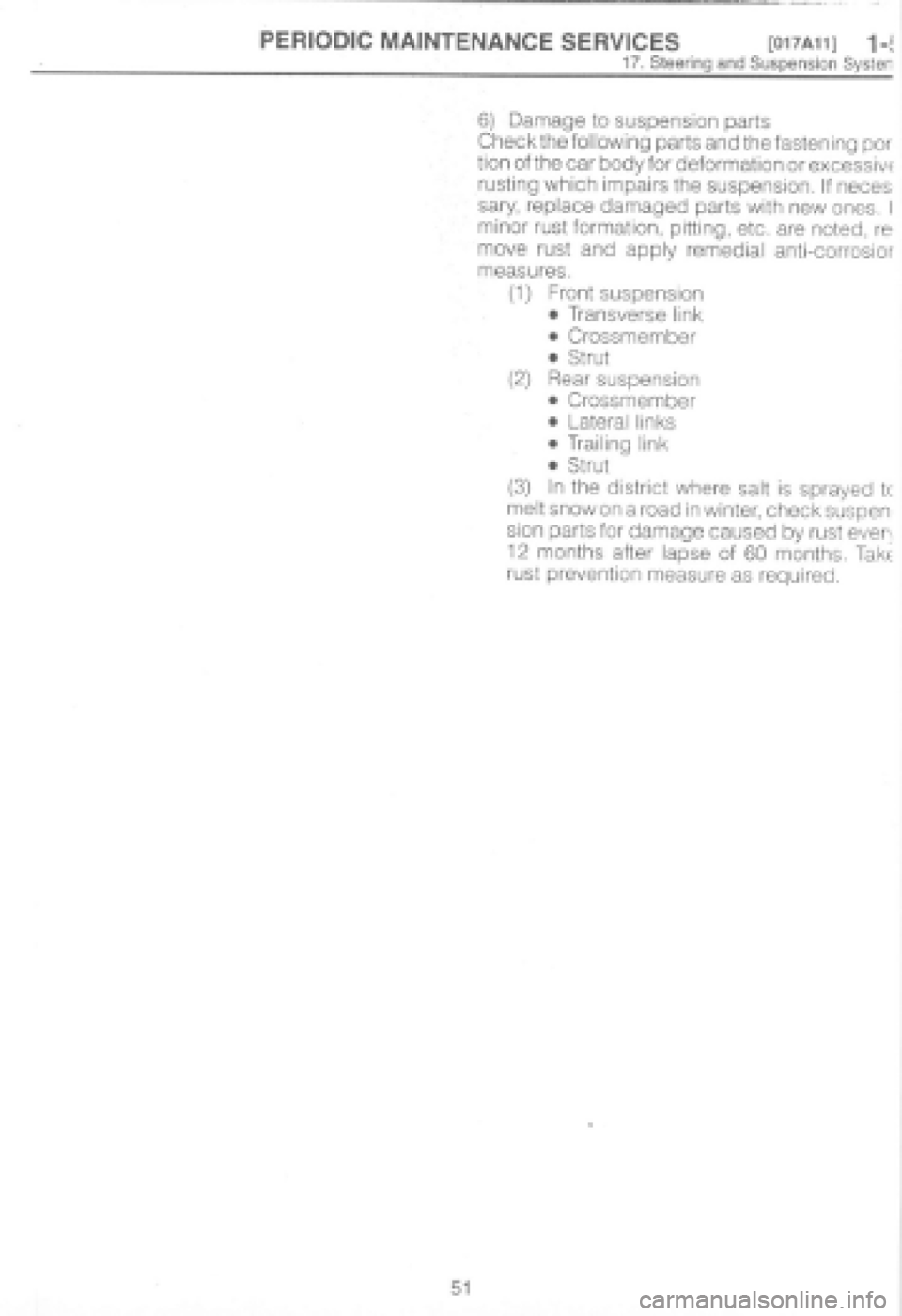 SUBARU IMPREZA 1997  Workshop Manual 