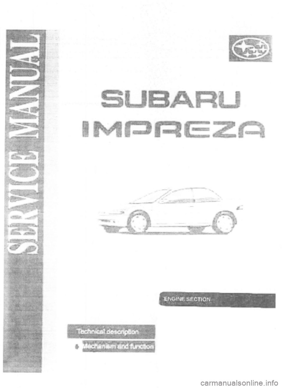SUBARU IMPREZA 1997  Workshop Manual 
