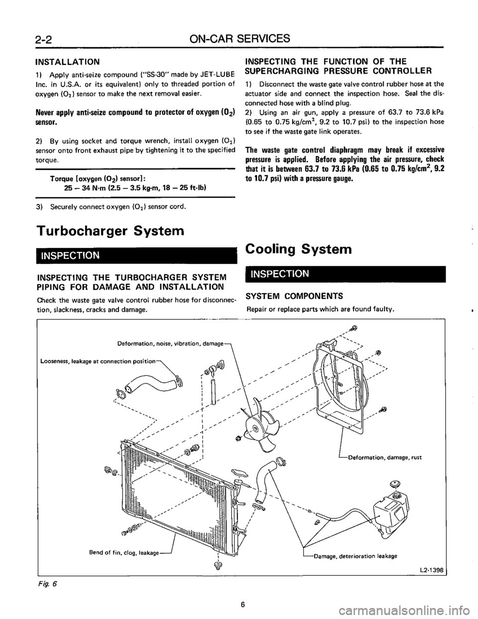SUBARU LEONE 1989  Service Repair Manual 