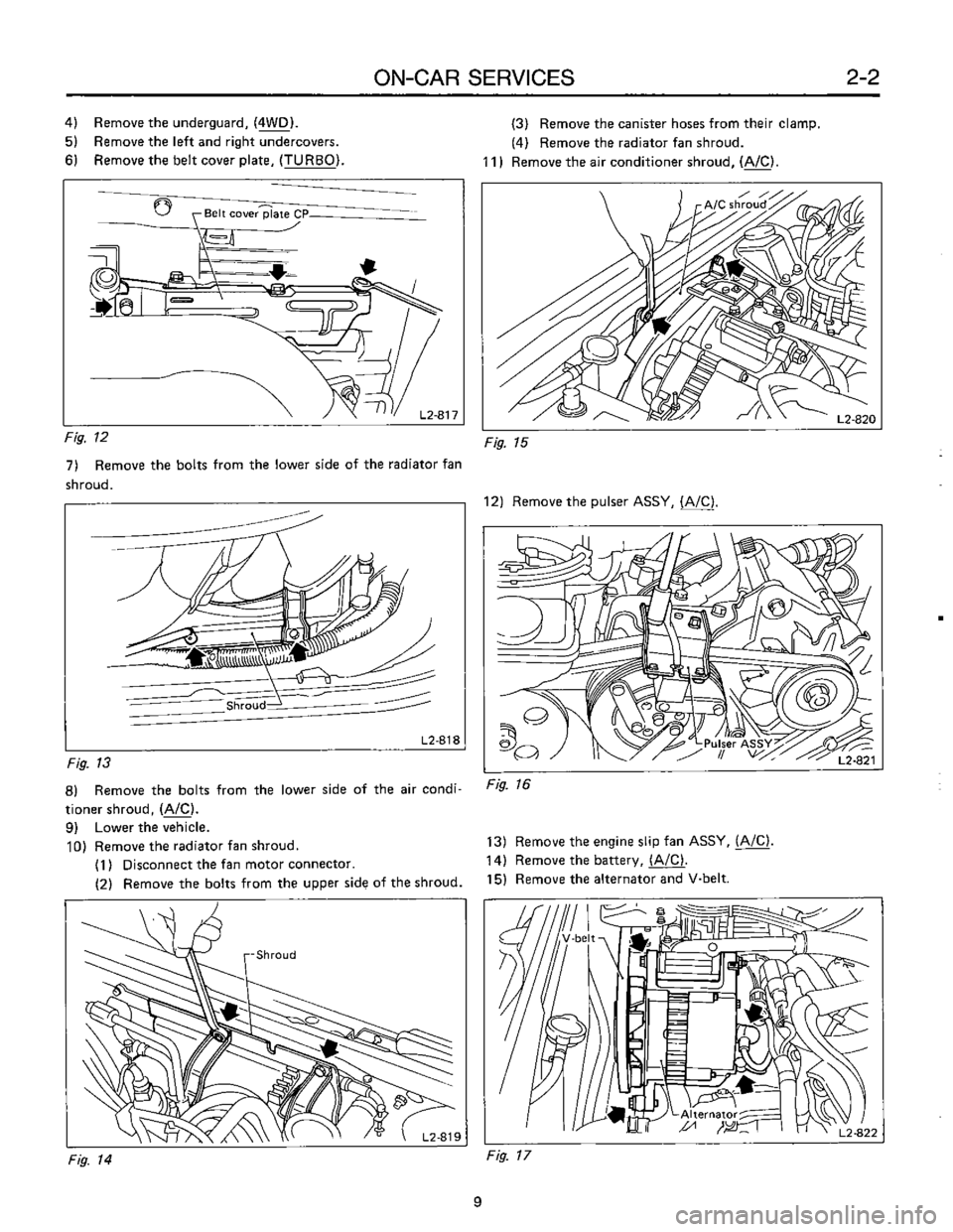 SUBARU LEONE 1989  Service Repair Manual 