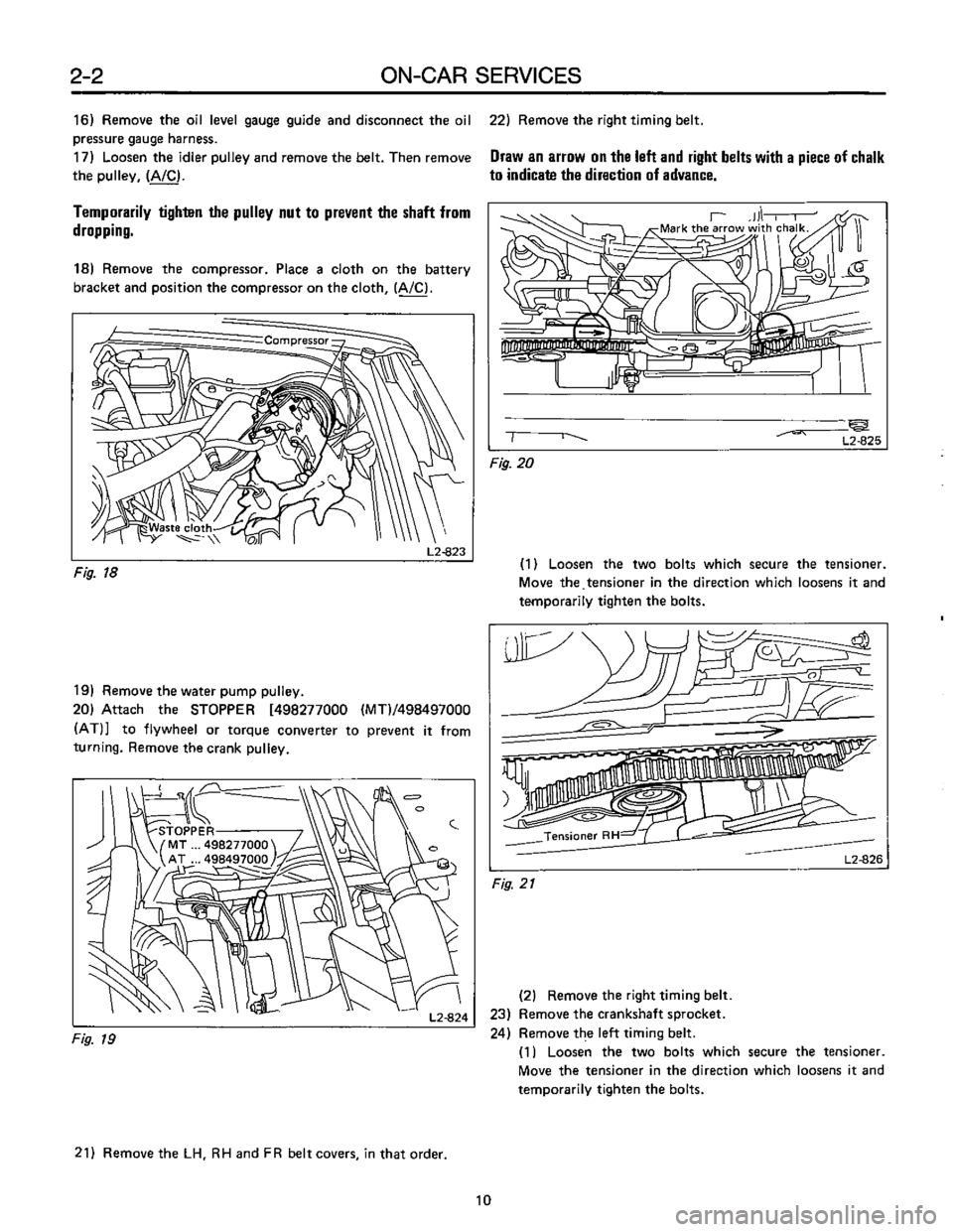 SUBARU LEONE 1989  Service Repair Manual 