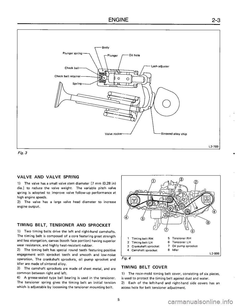 SUBARU LEONE 1989  Service Repair Manual 
