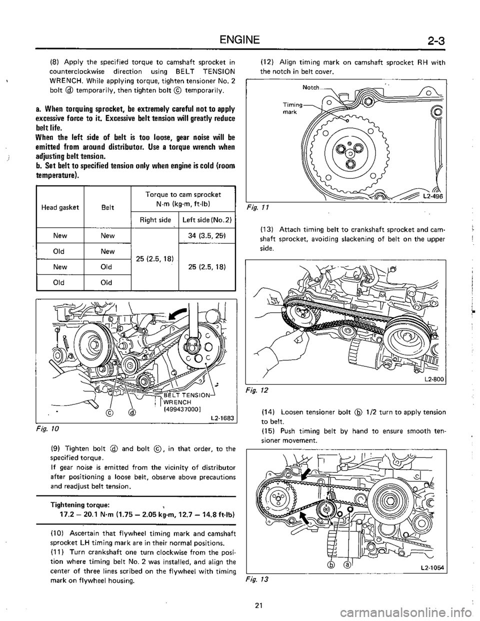 SUBARU LEONE 1989  Service Repair Manual 