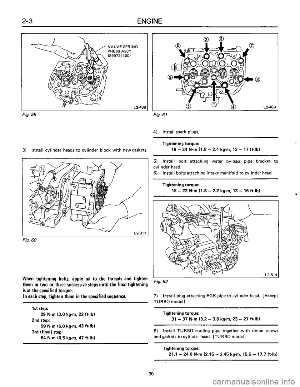 SUBARU LEONE 1989  Service Repair Manual 