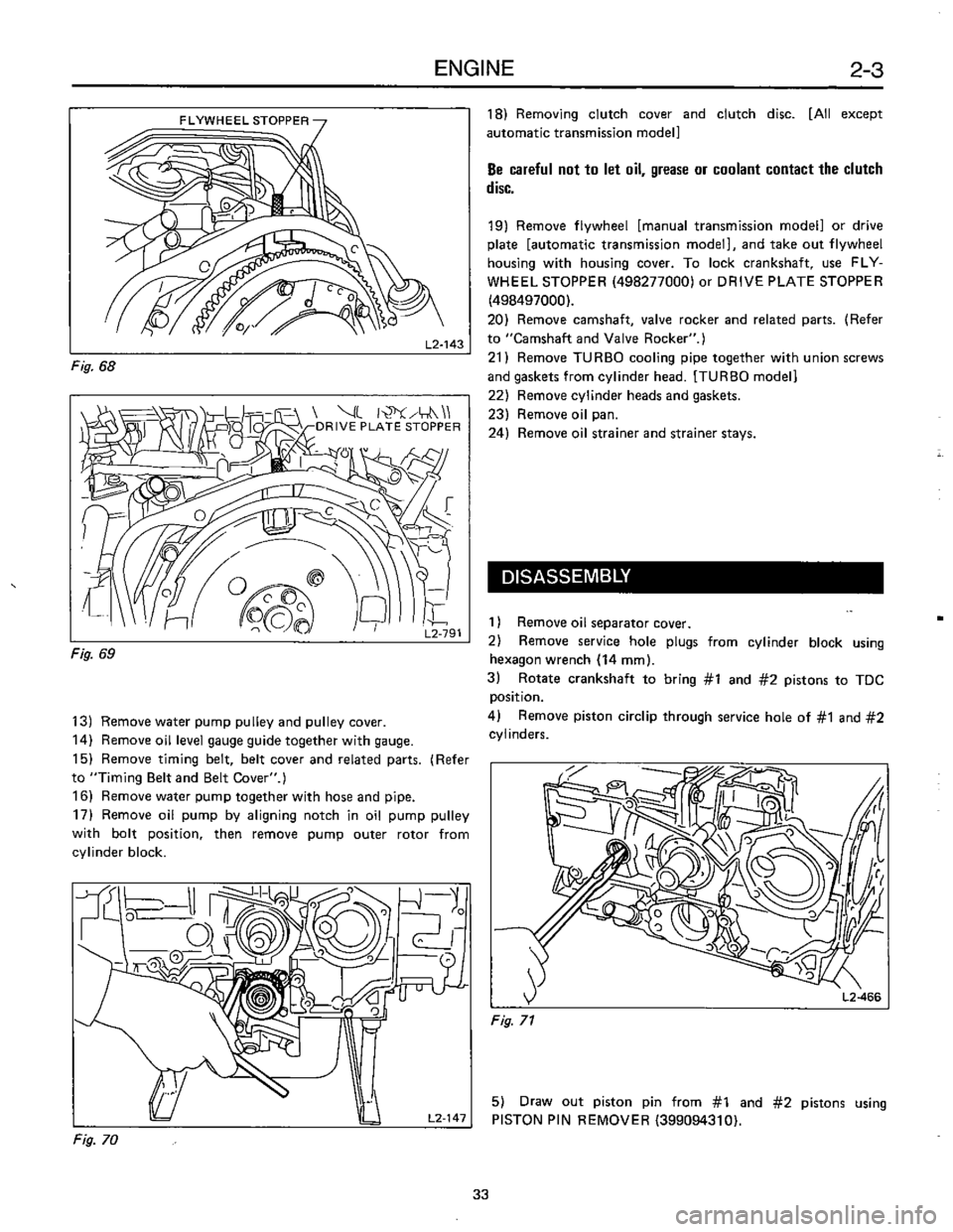 SUBARU LEONE 1989  Service Repair Manual 