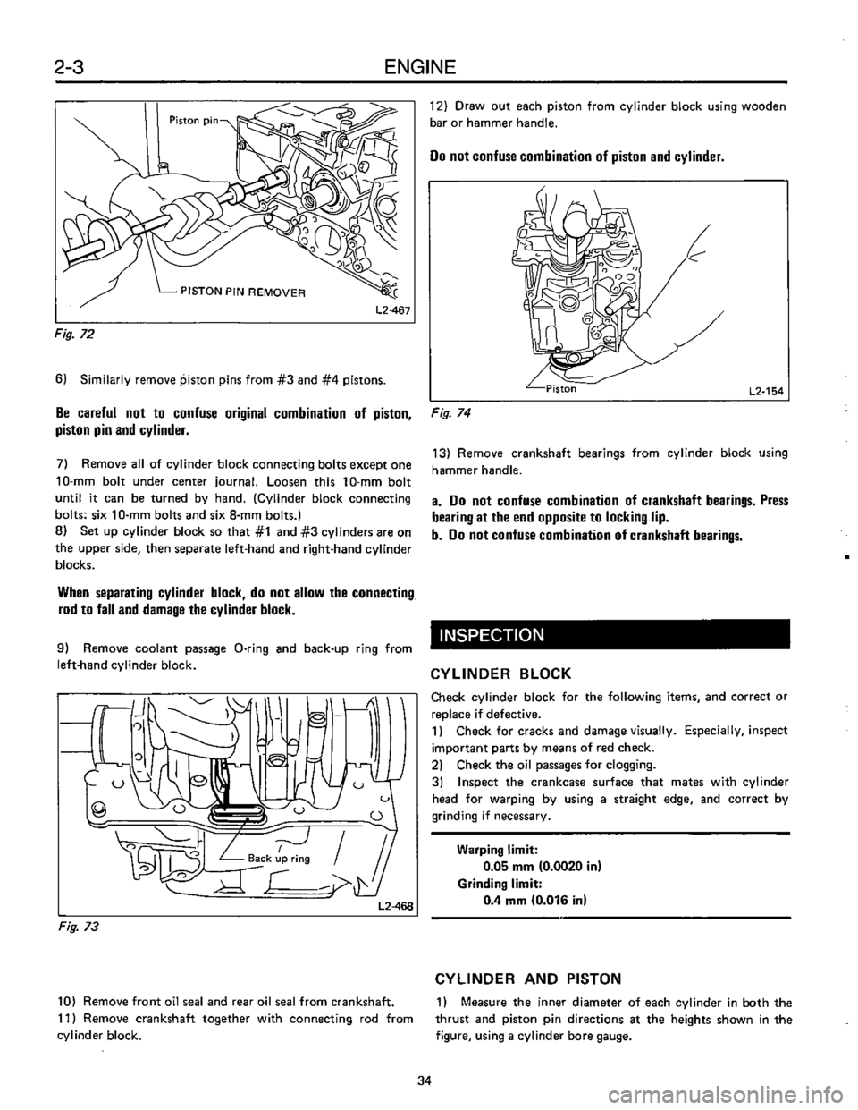 SUBARU LEONE 1989  Service Repair Manual 