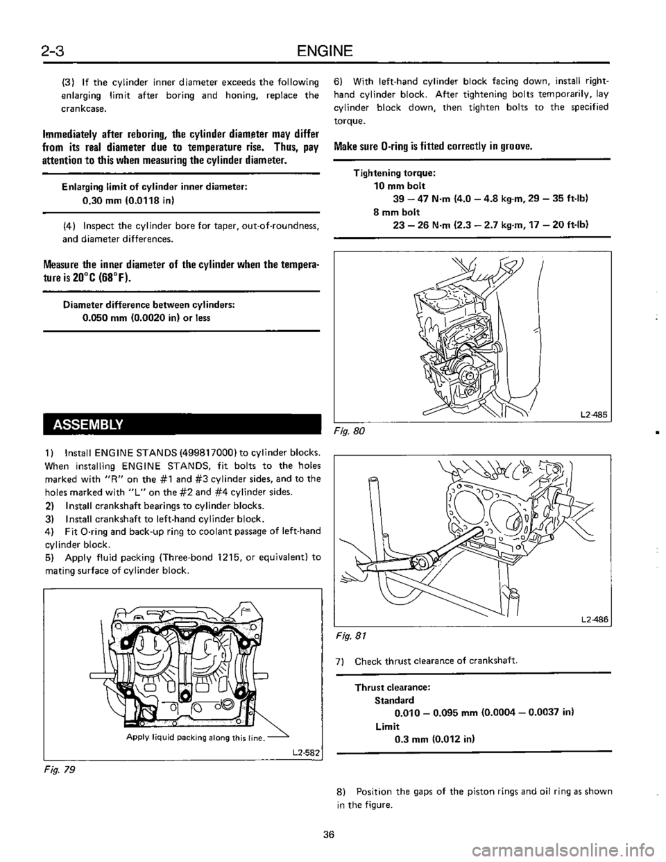SUBARU LEONE 1989  Service Repair Manual 