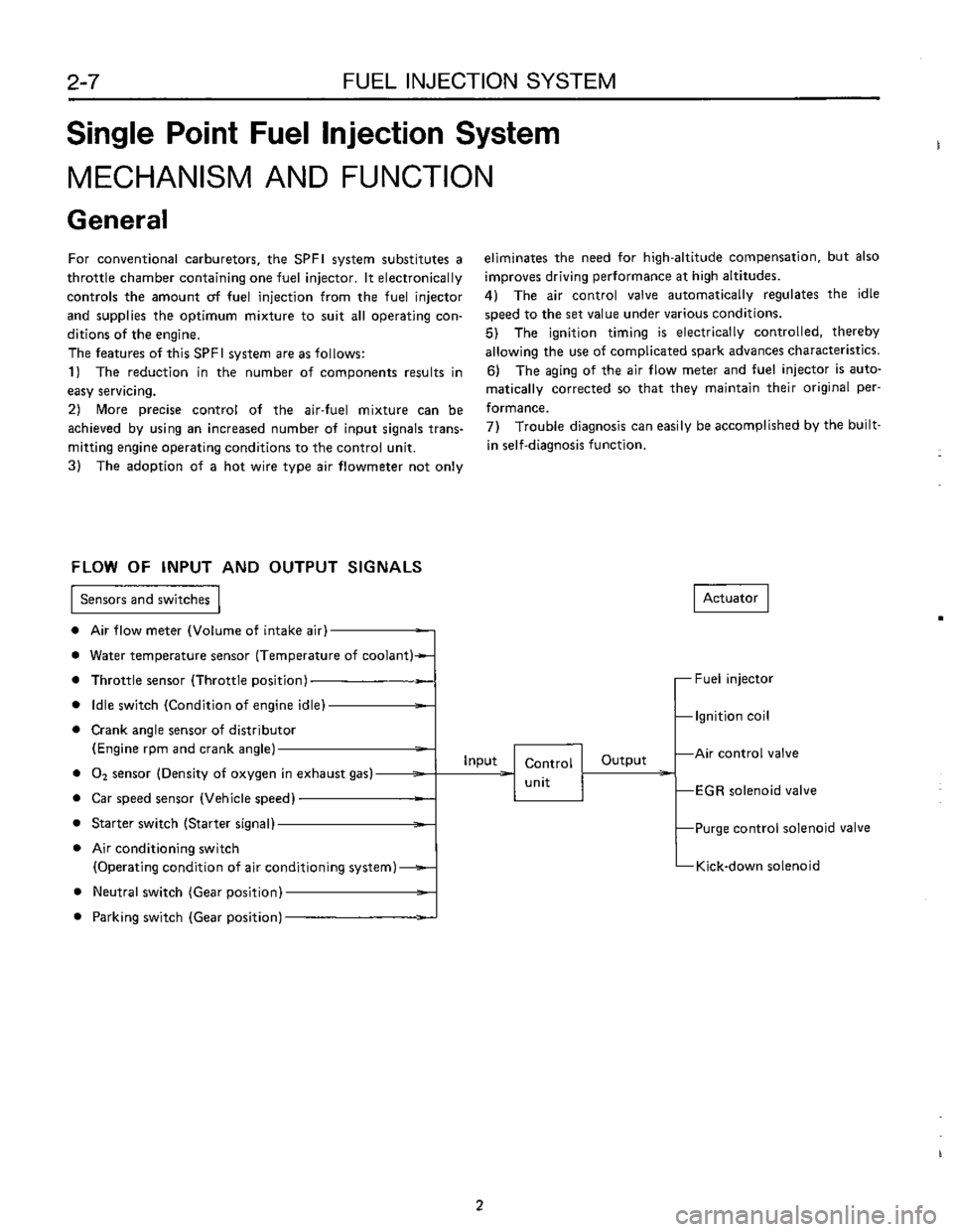 SUBARU LEONE 1989  Service Repair Manual 