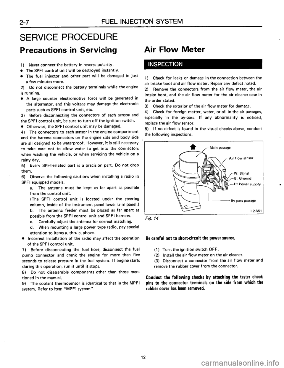 SUBARU LEONE 1989  Service Repair Manual 