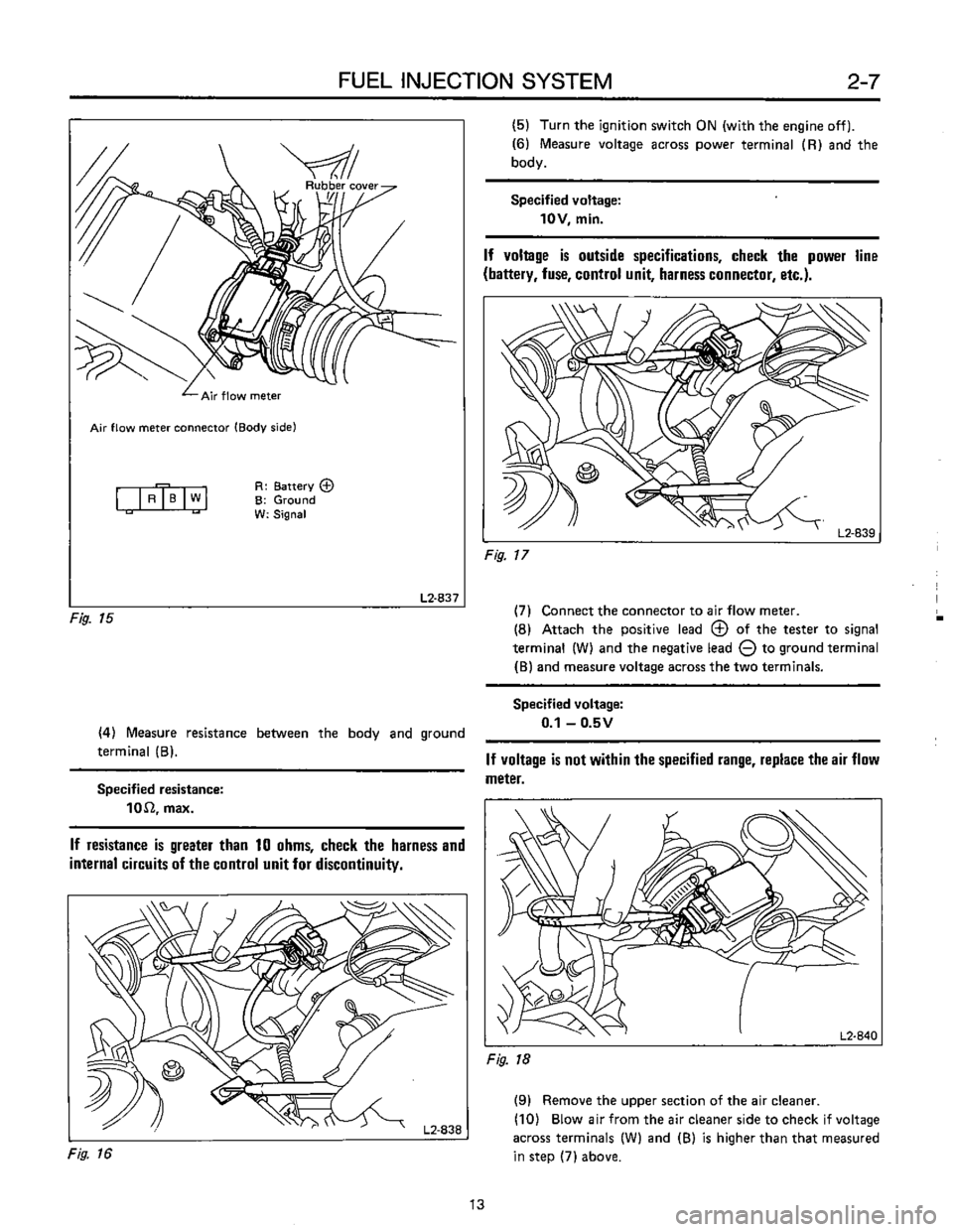 SUBARU LEONE 1989  Service Repair Manual 