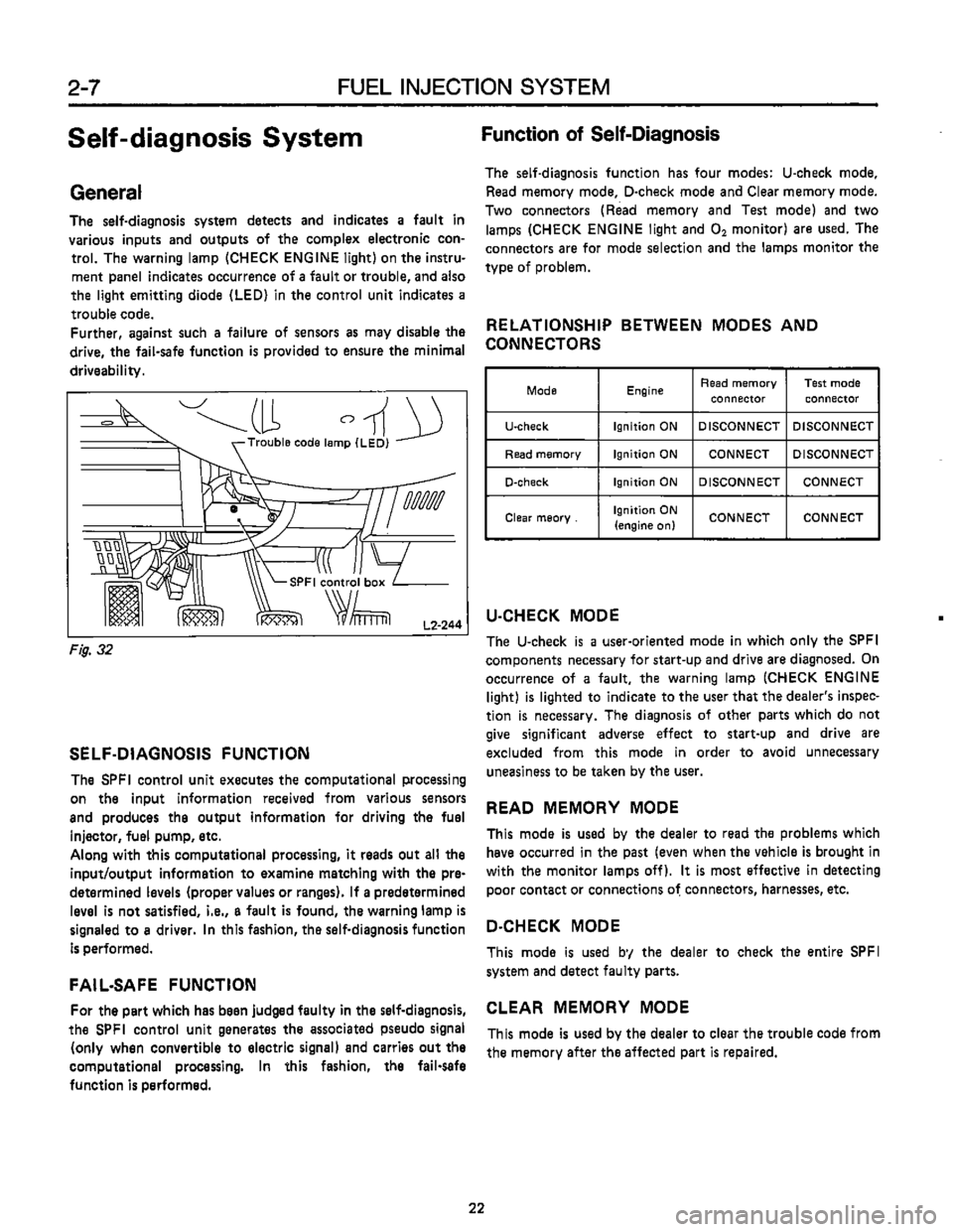 SUBARU LEONE 1989  Service Repair Manual 