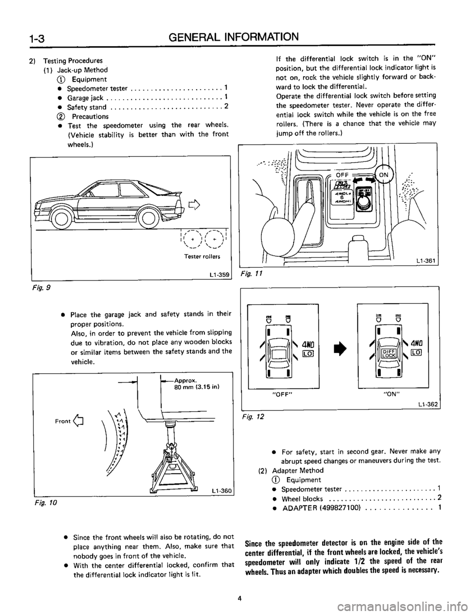 SUBARU LEONE 1989  Service Repair Manual 