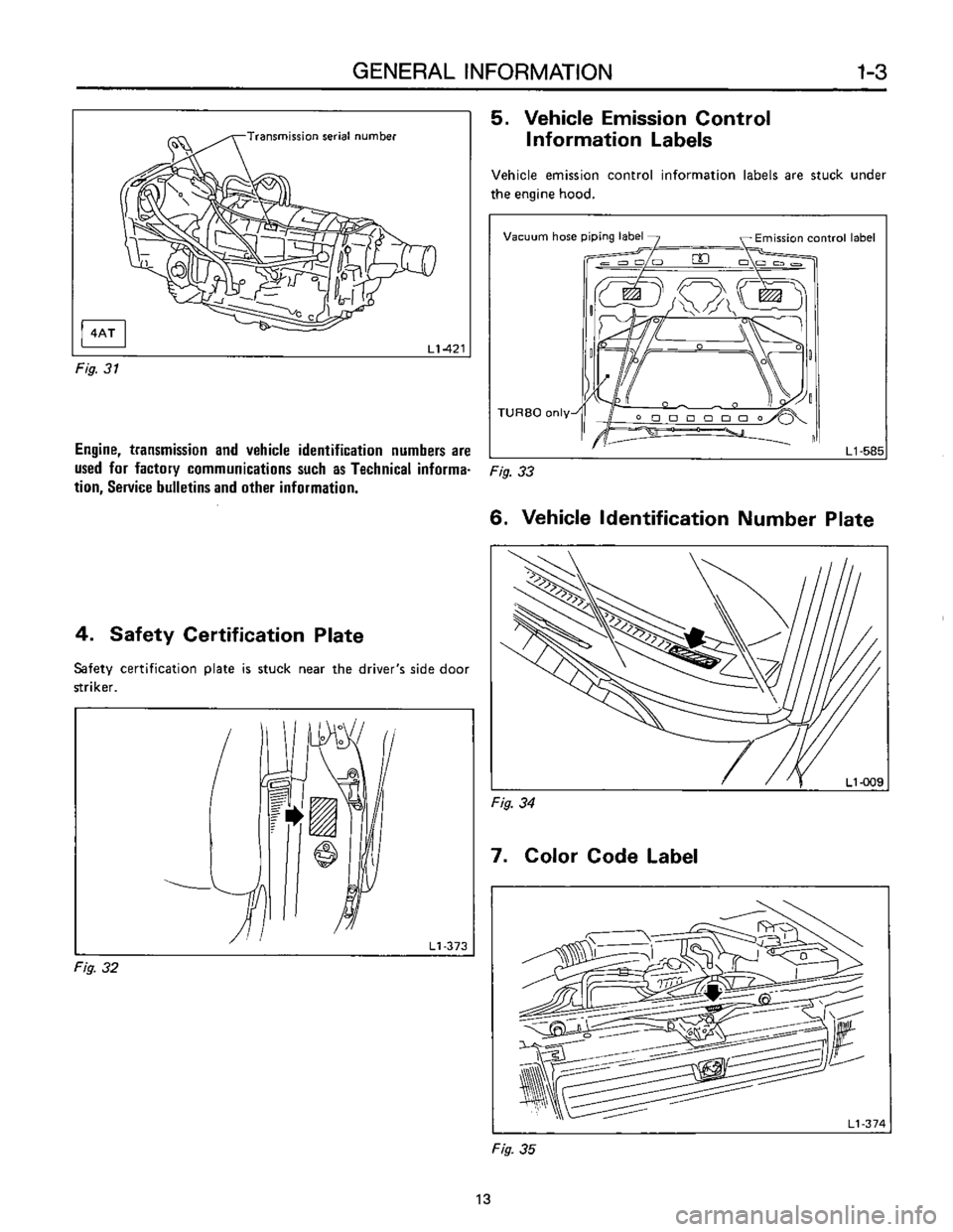 SUBARU LEONE 1989  Service Repair Manual 