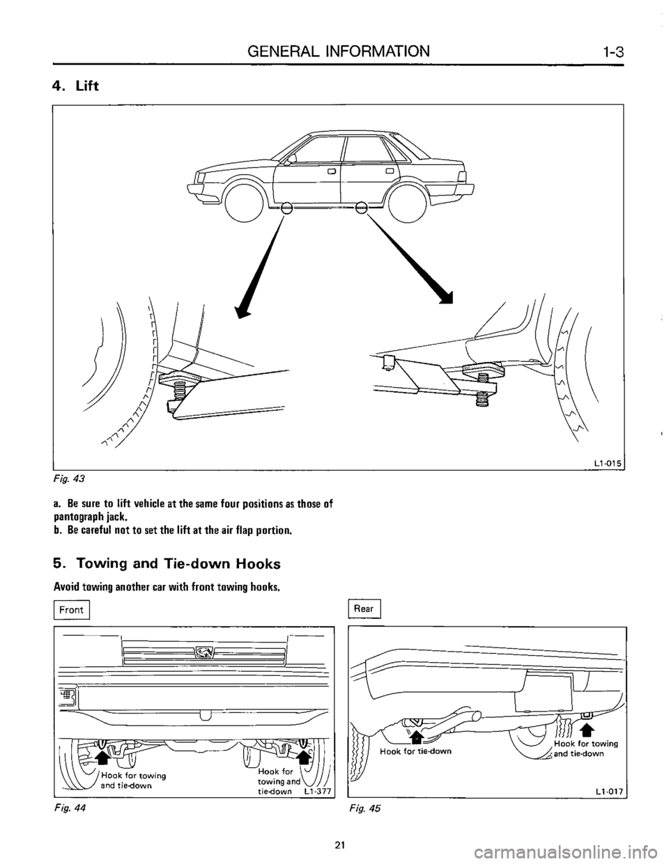 SUBARU LEONE 1989  Service Repair Manual 