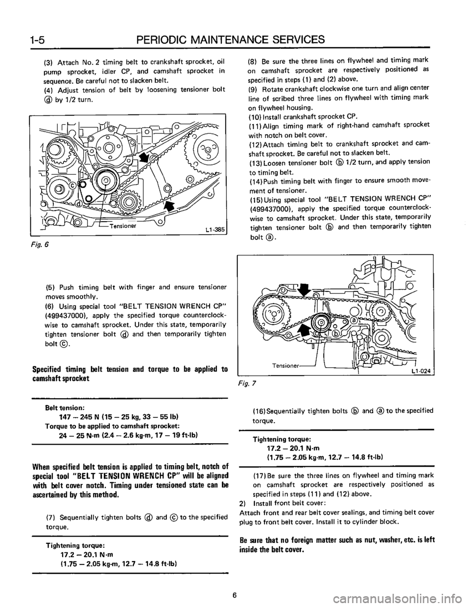 SUBARU LEONE 1989  Service Repair Manual 