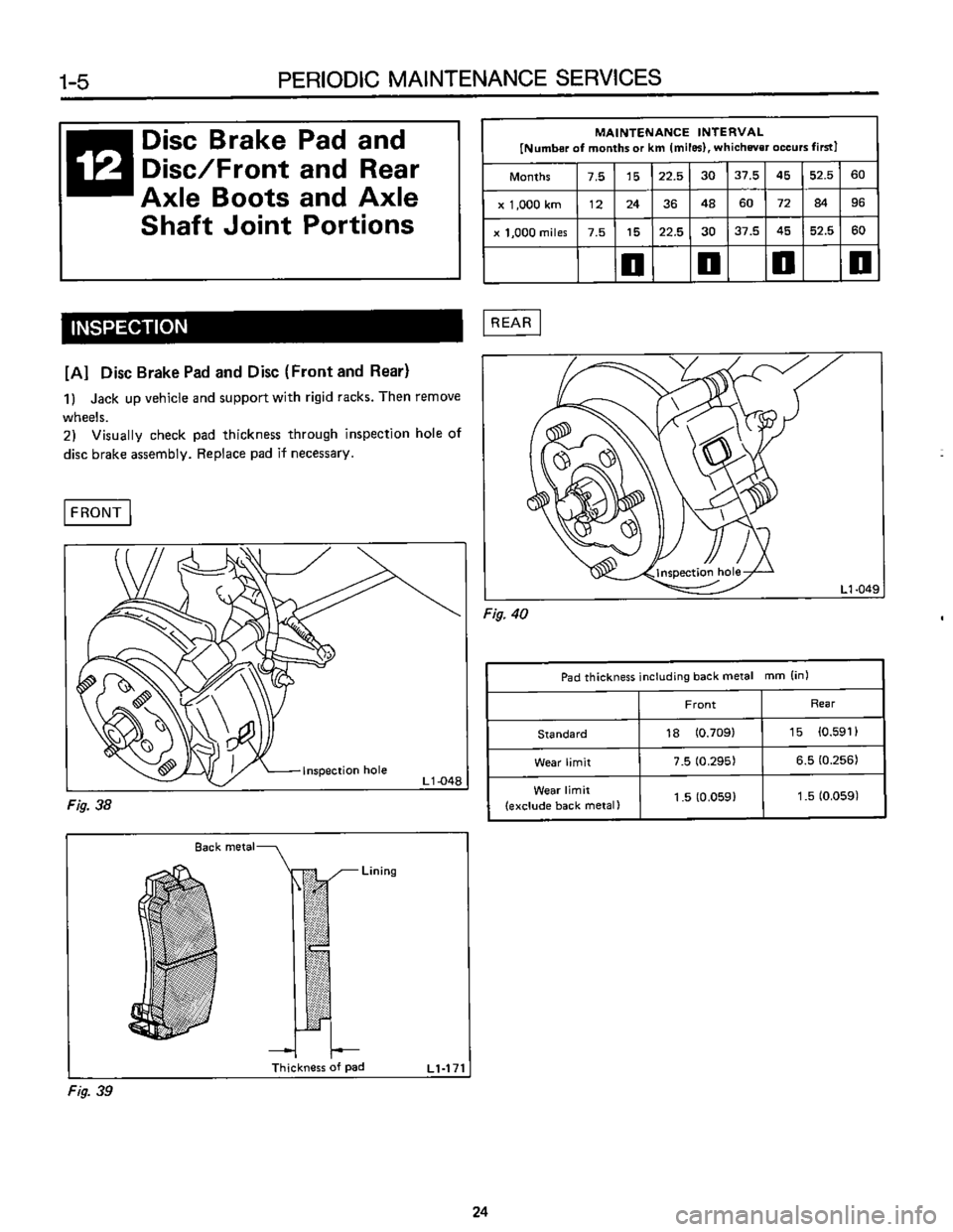 SUBARU LEONE 1989  Service Repair Manual 